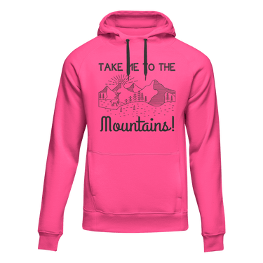 Hiking Take Me To The Mountains Adult Fleece Hooded Sweatshirt